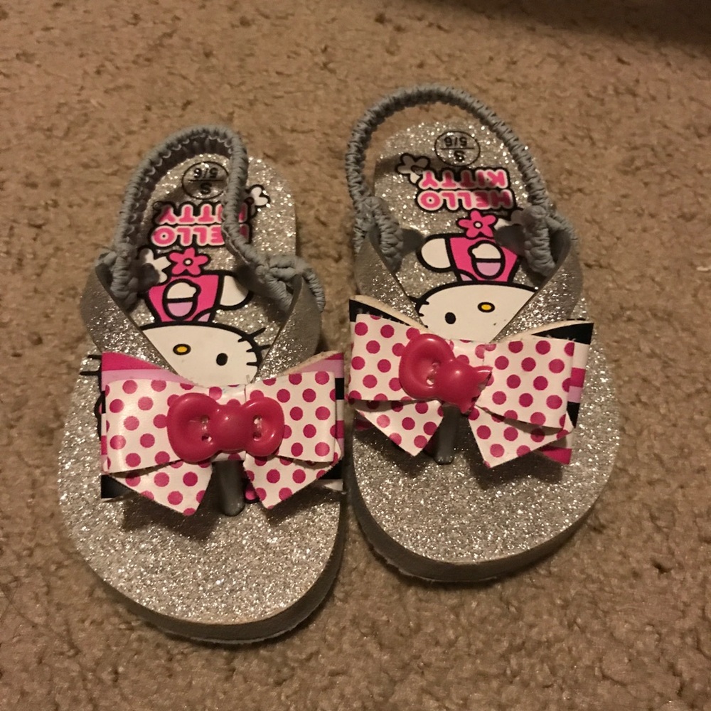 BABY GIRL FLIP FLOPS SZ 5